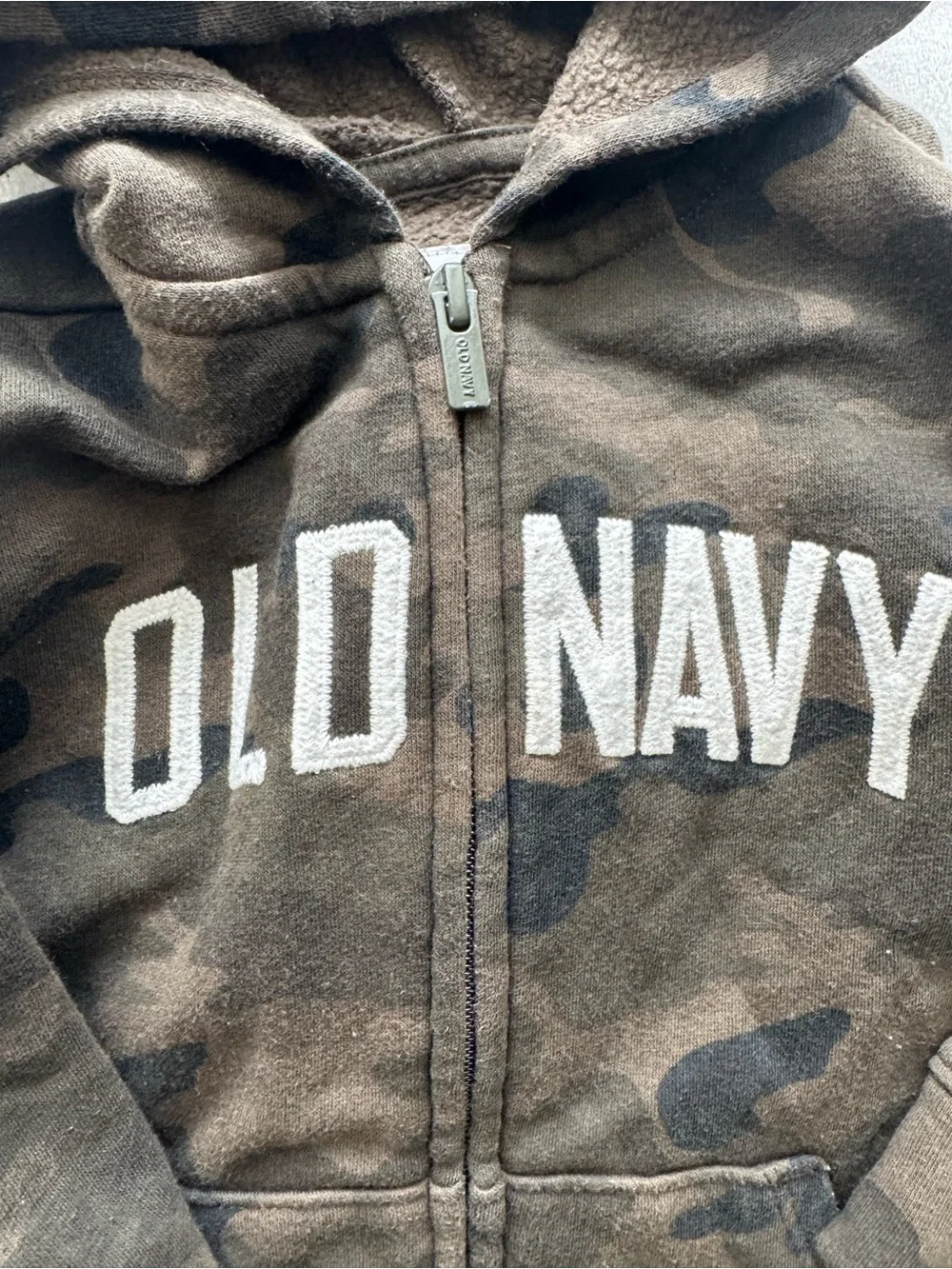 Old Navy Sweatsuit Set Camo Zip Hoodie Jogger Pants